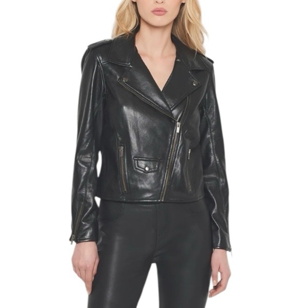 AS by DF Cult Recycled Leather Jacket NWOT Black $795